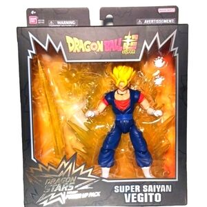 Bandai DragonBall Super SUPER SAIYAN VEGITO, 6", Yellow & Blue Multi.